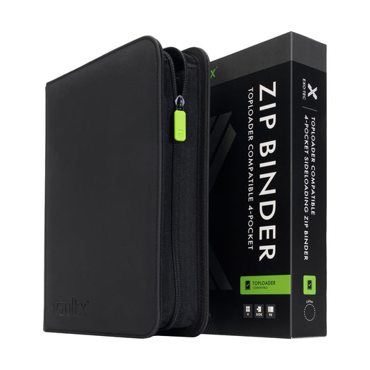 4-Pocket Exo-Tec® Toploader Compatible Zip Binder