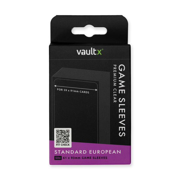 standard euro card sleeves Gamegenic Board Game Sleeves Standard European Clear – Asmodee USA