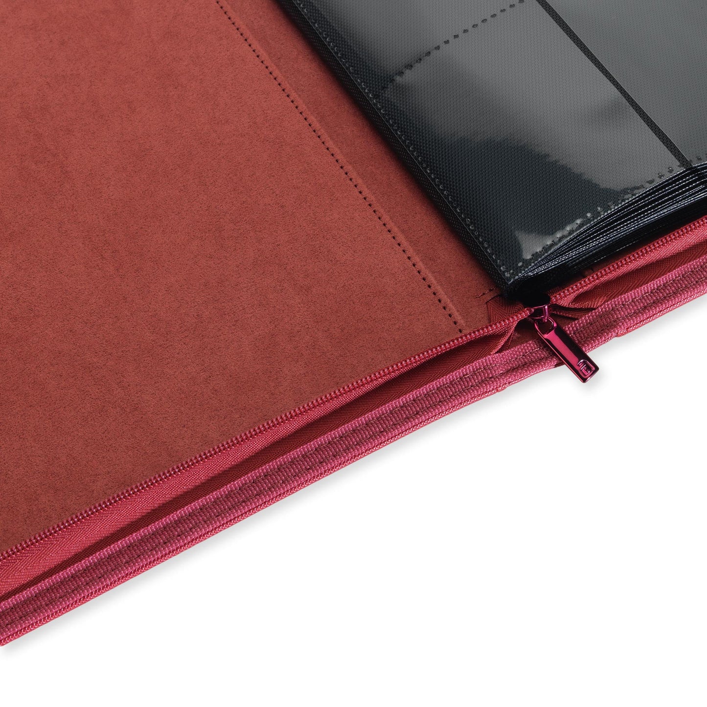 12-Pocket Exo-Tec® Zip Binder Metallic Red