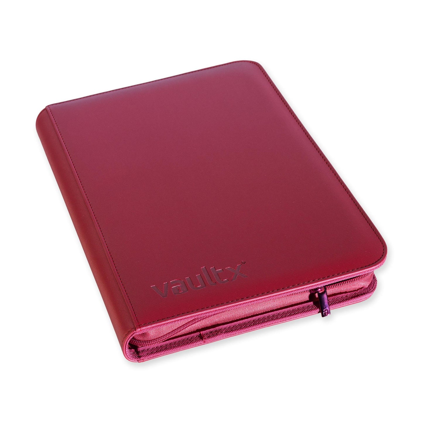 9-Pocket Exo-Tec® Zip Binder Metallic Red