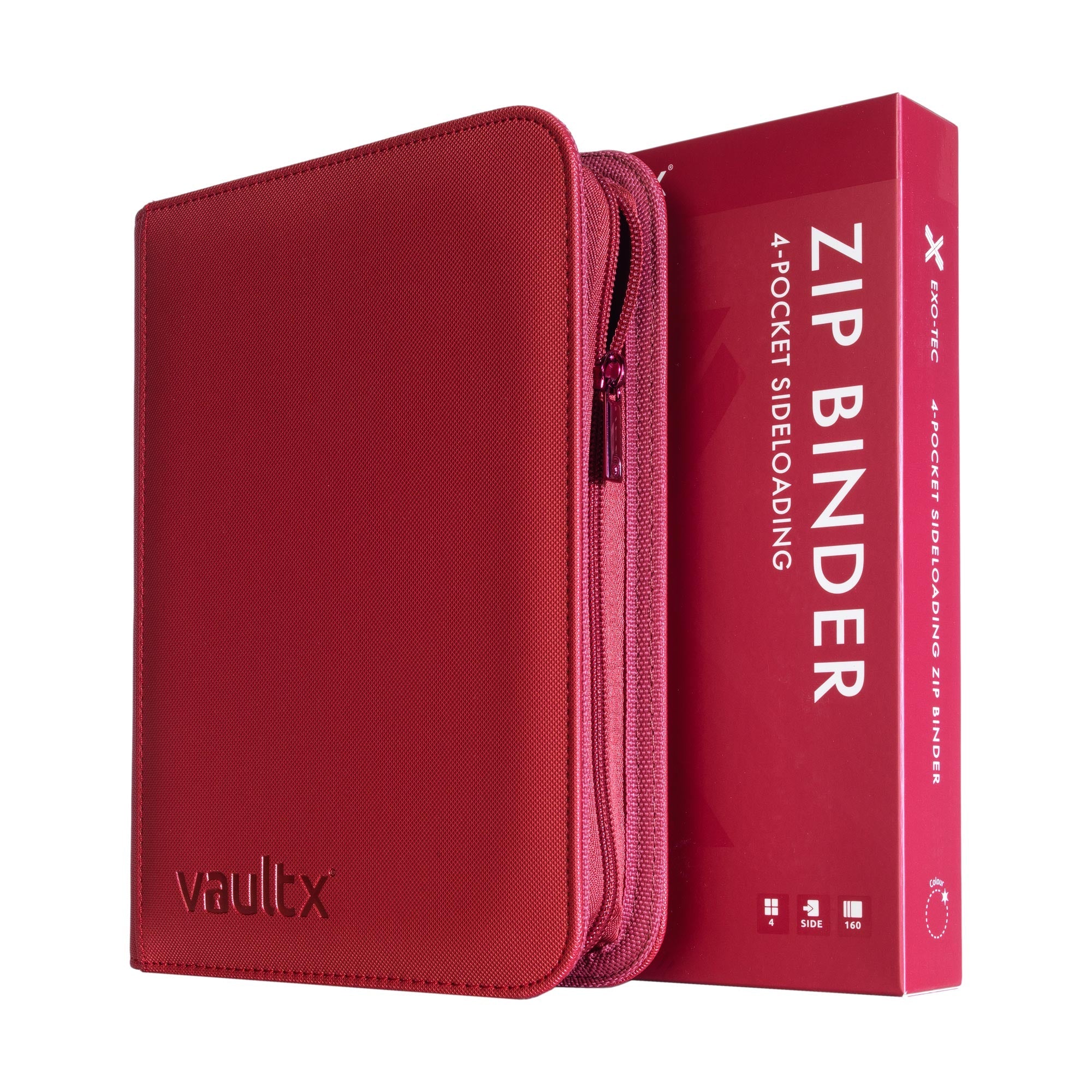4-Pocket Exo-Tec® Zip Binder Metallic Red – Vault X EU
