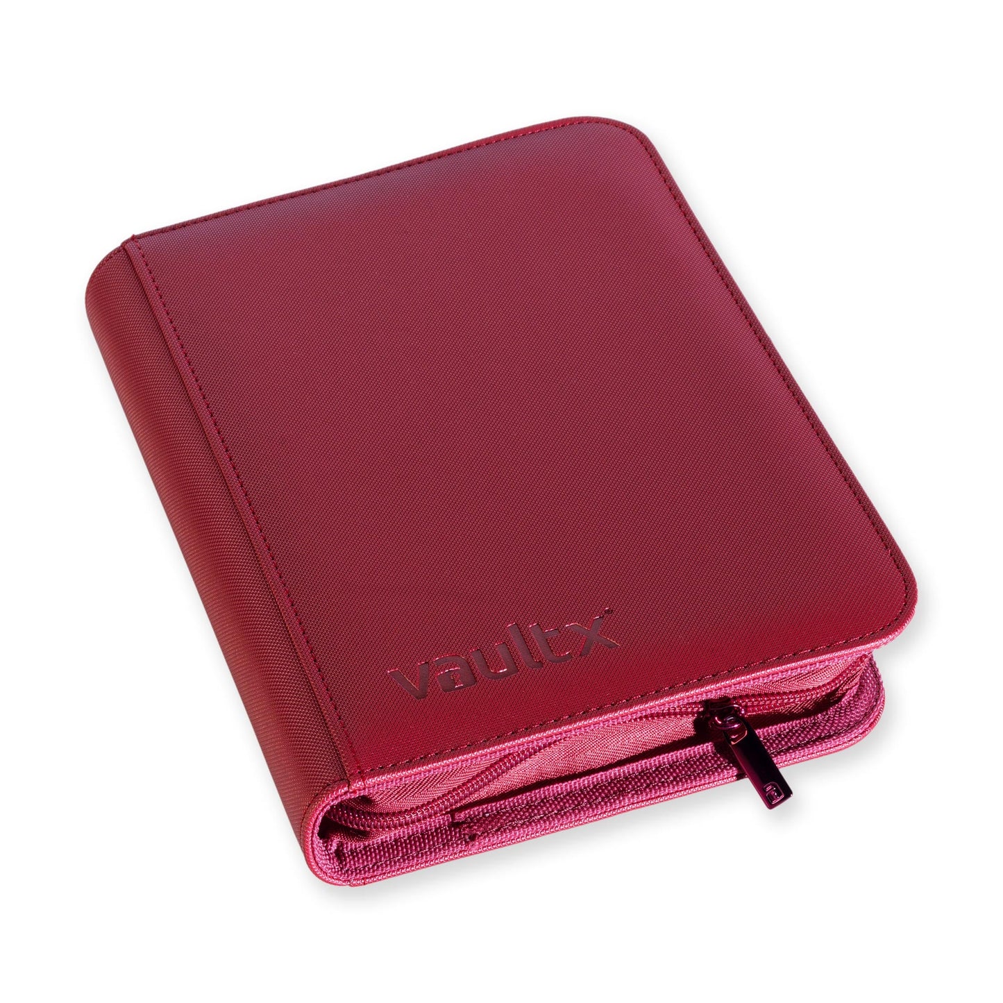 4-Pocket Exo-Tec® Zip Binder Metallic Red