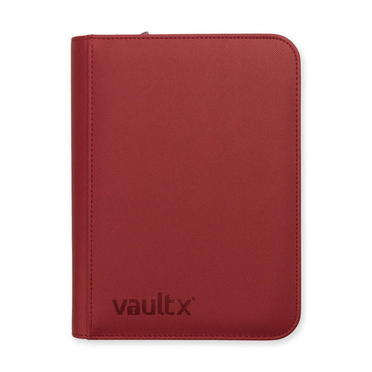 4-Pocket Exo-Tec® Zip Binder Metallic Red