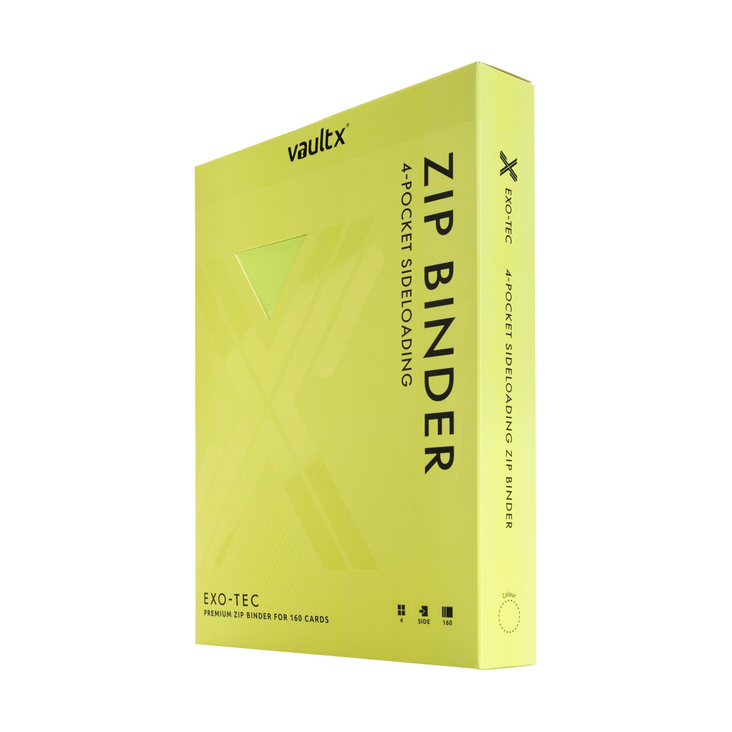 4-Pocket Exo-Tec® Zip Binder Neon Yellow