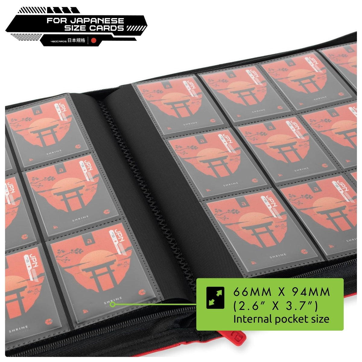 12-Pocket Exo-Tec® Japanese Size Zip Binder