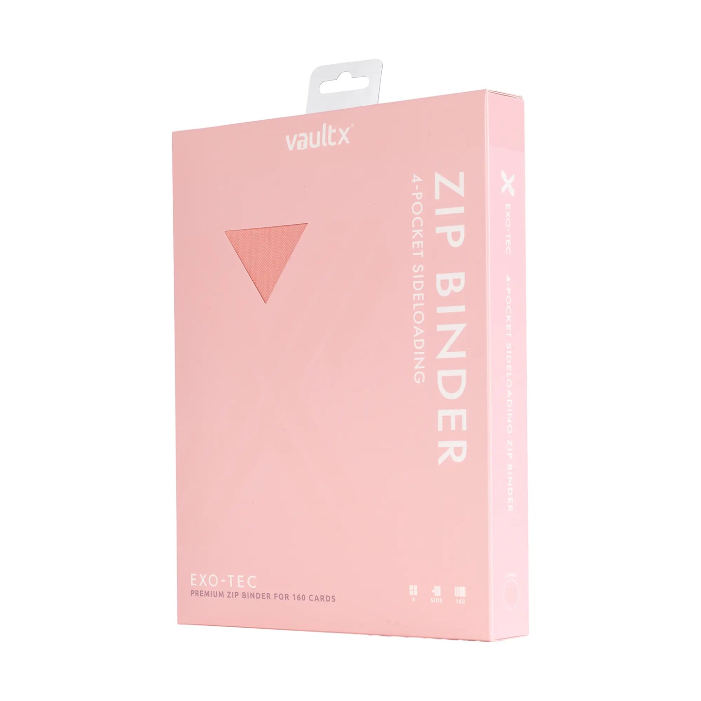 4-Pocket Exo-Tec® Zip Binder Just Pink