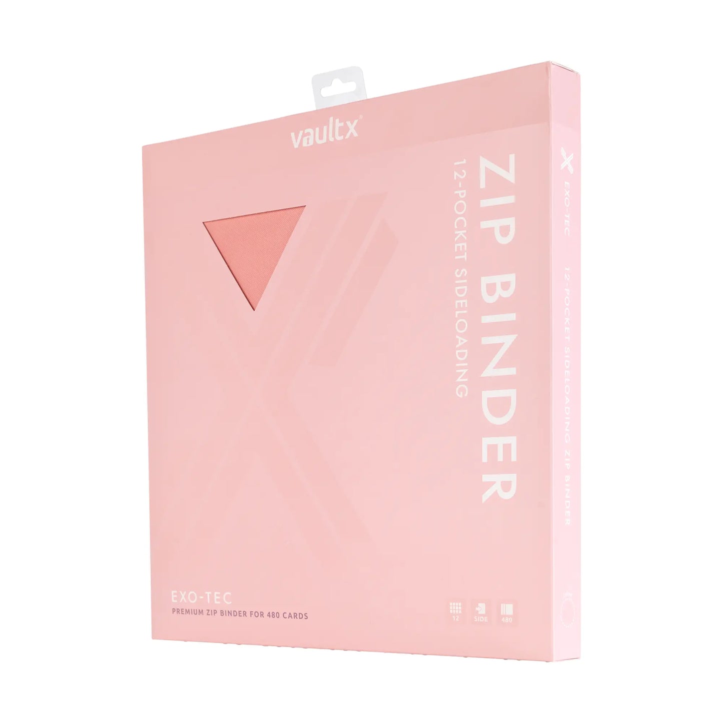 12-Pocket Exo-Tec® Zip Binder Just Pink