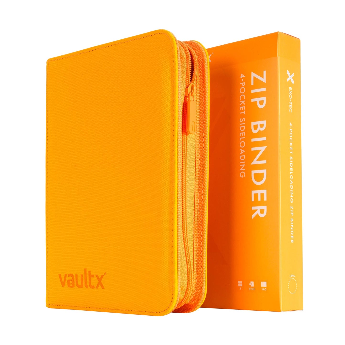 4-Pocket Exo-Tec® Zip Binder Neon Orange