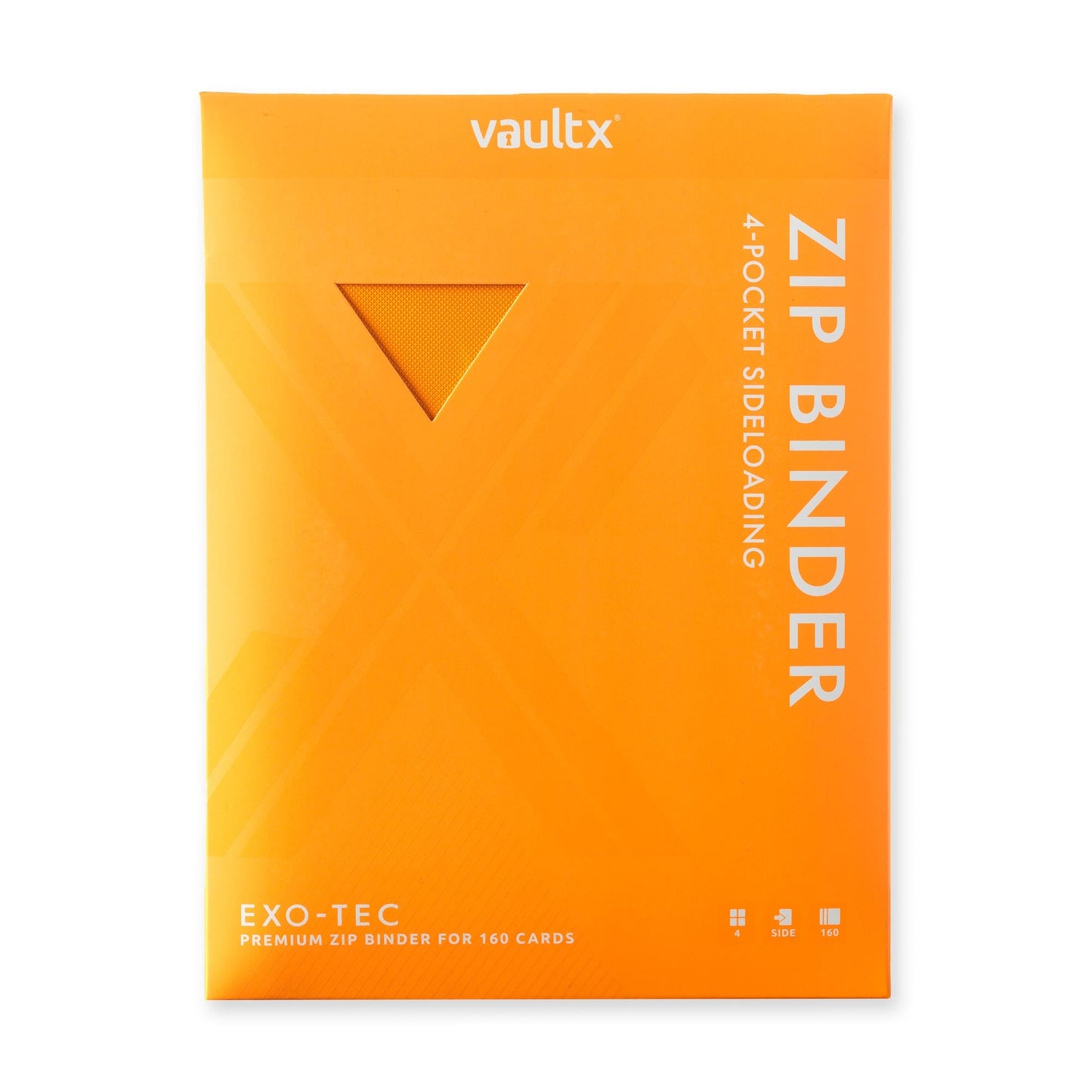 4-Pocket Exo-Tec® Zip Binder Neon Orange