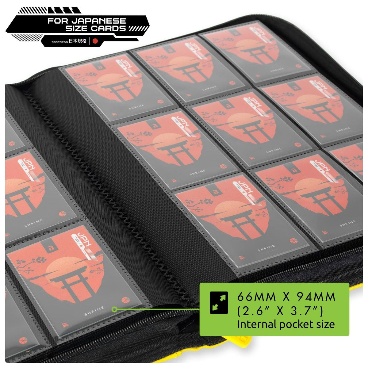 9-Pocket Exo-Tec® Japanese Size Zip Binder